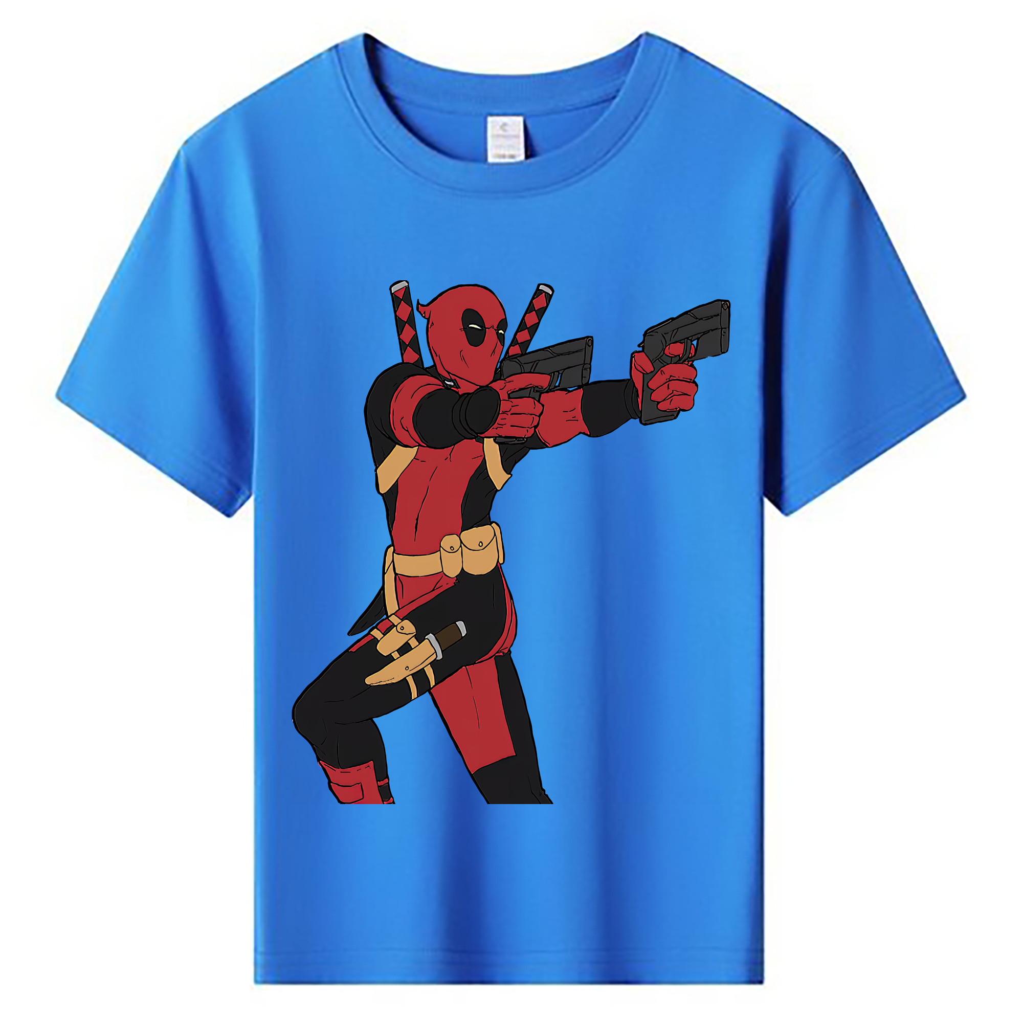 （画像用） Deadpool デッドプール 綿100％キッズTシャツ（フロントプリント）